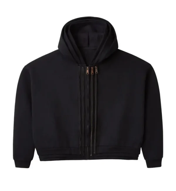 Raspberry Hills Hoodie ‘Black’ 3 Splice Zip-Up