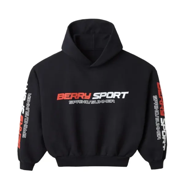 Raspberry Hills Cropped Berry Sport Hoodie
