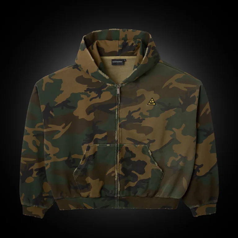 Raspberry Hills hoodie CAMO BUNKER ZIP UP