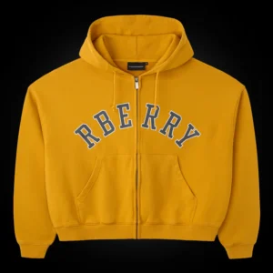 New Arrivals Raspberry Hills Hoodie Mustard Zip Up
